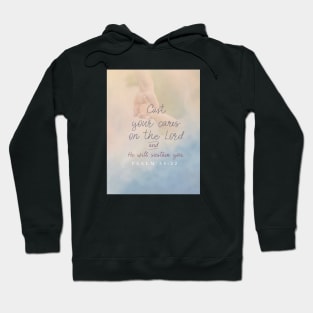 Cast your cares on the Lord - Christian Design Hoodie